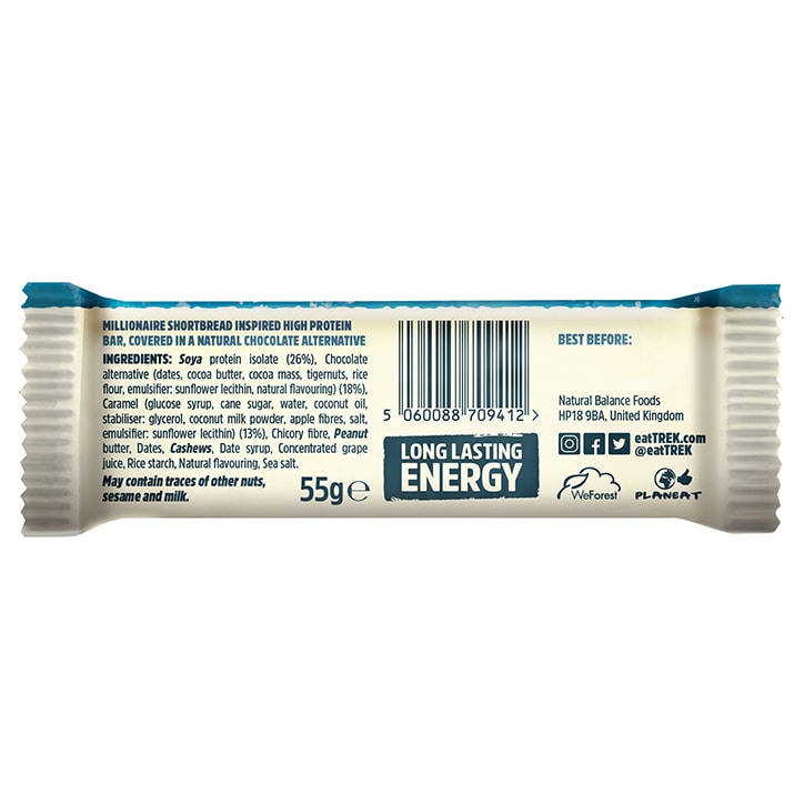 Trek Power Millionaire Shortbread Protein Bar 55g